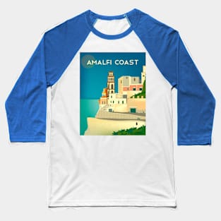 Vintage Travel Poster - Amalfi Coast, Italy Baseball T-Shirt